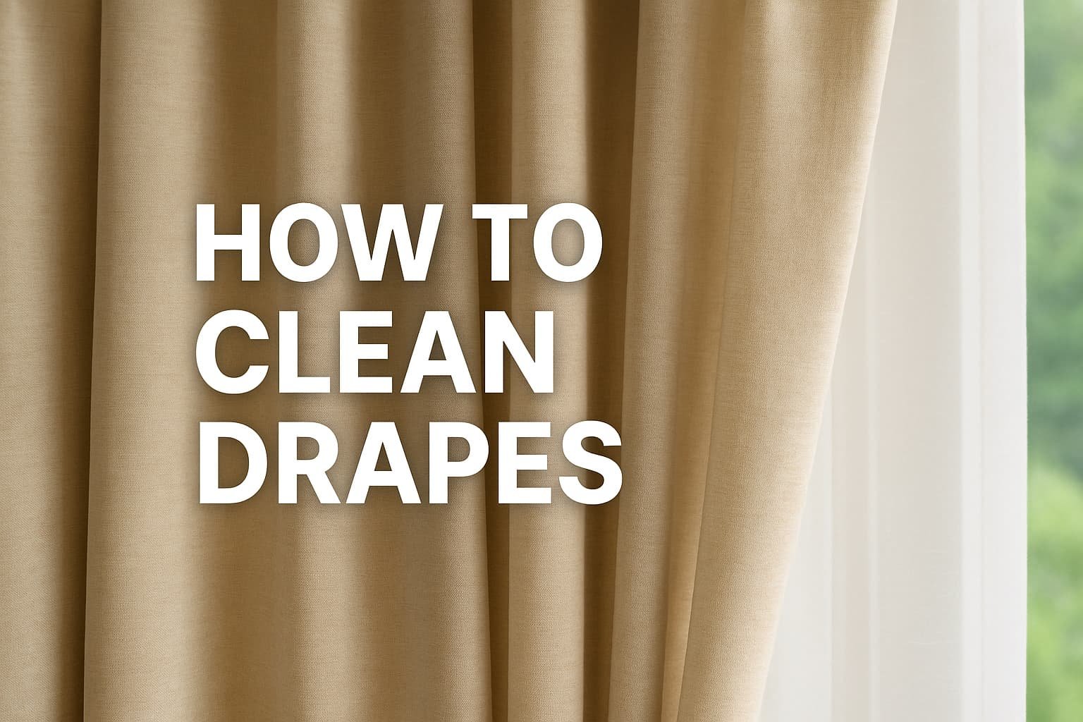 How to Clean Drapes