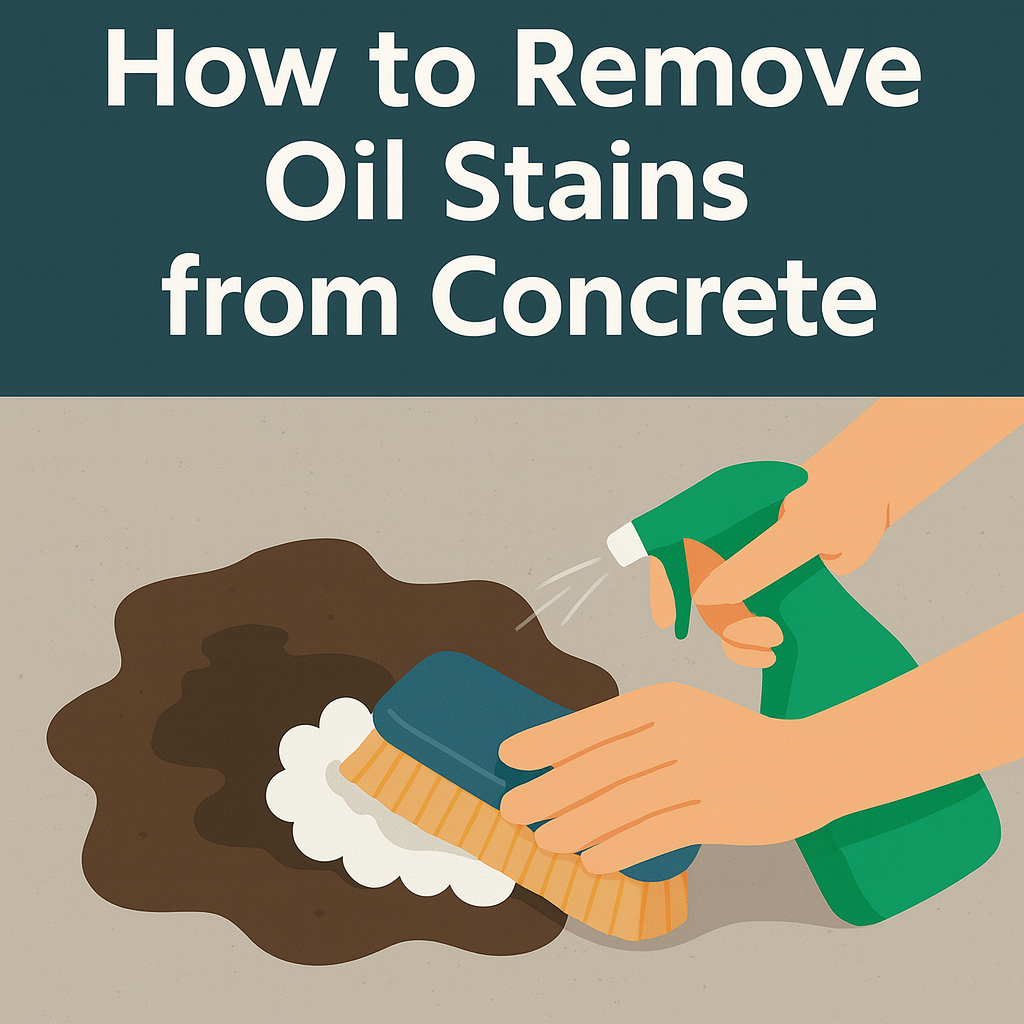 how to remove oil stains from concrete