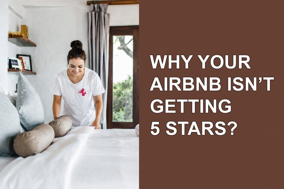 Airbnb cleaning service preparing short term rental bedroom in Hackensack NJ